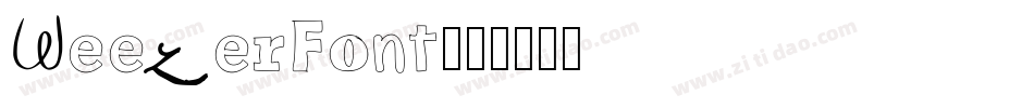WeezerFont字体转换