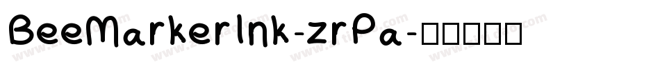 BeeMarkerInk-zrPa字体转换