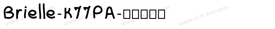 Brielle-K77PA字体转换