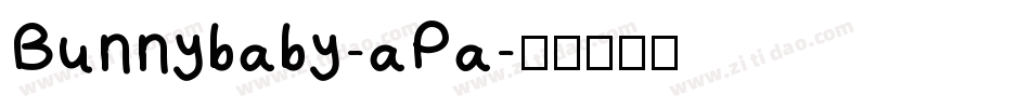 Bunnybaby-aPa字体转换