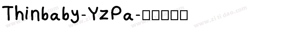 Thinbaby-YzPa字体转换