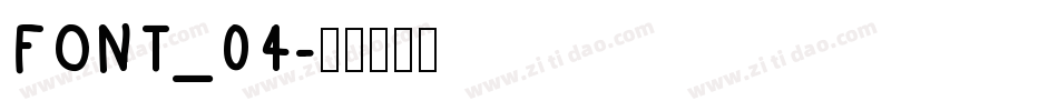 FONT_04字体转换
