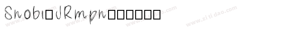 Snobi-JRmpn字体转换