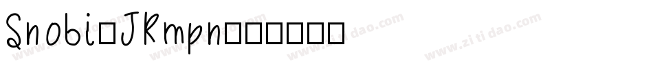 Snobi-JRmpn字体转换