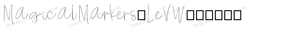 MagicalMarkers-LeVW字体转换