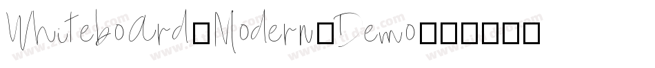 Whiteboard-Modern-Demo字体转换