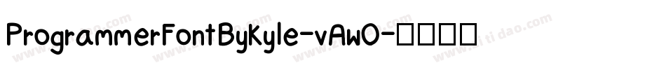 ProgrammerFontByKyle-vAwO字体转换