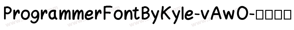 ProgrammerFontByKyle-vAwO字体转换