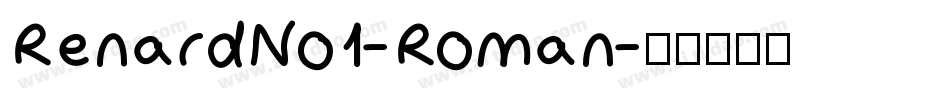 RenardNo1-Roman字体转换