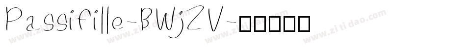 Passifille-BWjZV字体转换