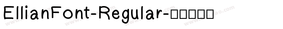 EllianFont-Regular字体转换