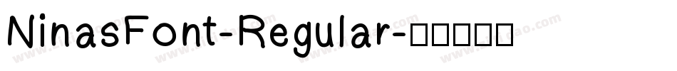 NinasFont-Regular字体转换
