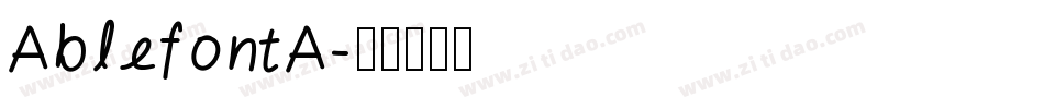 AblefontA字体转换