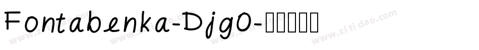 Fontabenka-Djg0字体转换