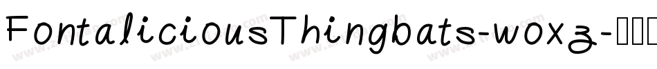 FontaliciousThingbats-woxz字体转换