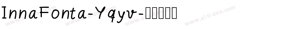 InnaFonta-Yqyv字体转换