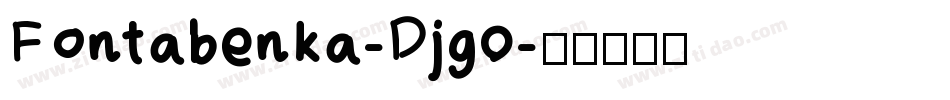 Fontabenka-Djg0字体转换