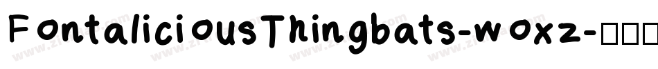 FontaliciousThingbats-woxz字体转换