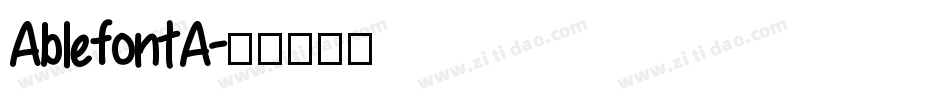 AblefontA字体转换