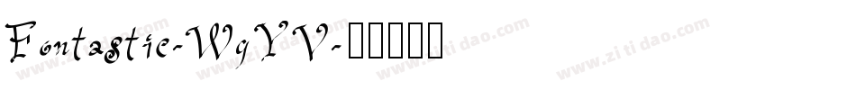 Fontastic-WgYV字体转换