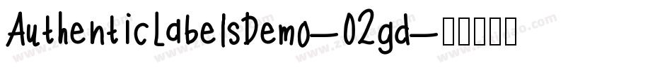 AuthenticLabelsDemo-O2gd字体转换