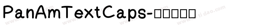 PanAmTextCaps字体转换