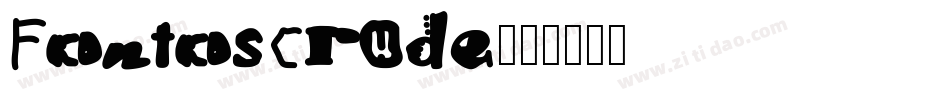 FontosCrude字体转换