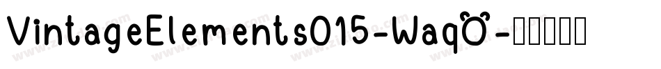 VintageElements015-WaqO字体转换