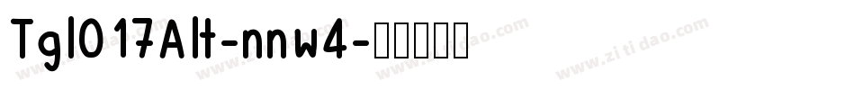 Tgl017Alt-nnw4字体转换