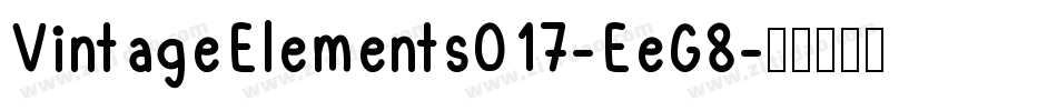 VintageElements017-EeG8字体转换