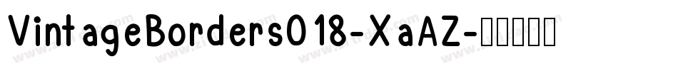 VintageBorders018-XaAZ字体转换