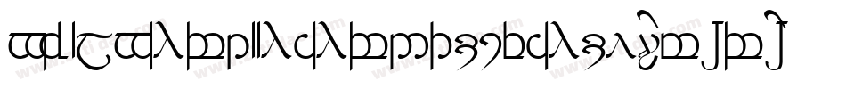 TengwarAnnatarBoldItalic-K7r7字体转换