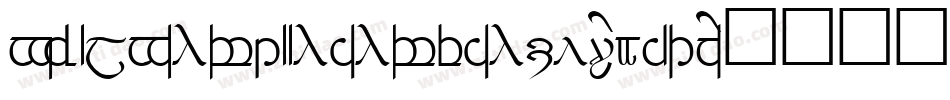 TengwarAnnatarItalic-2Oov字体转换