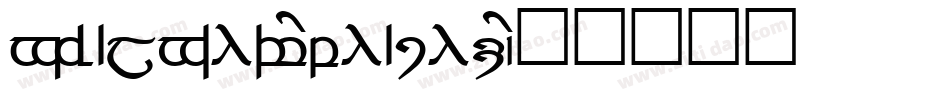 Tengwar-Gandalf字体转换