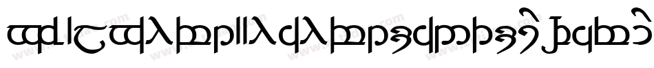 TengwarAnnatarAltBold-8MJ0字体转换