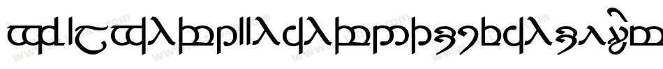 TengwarAnnatarBoldItalic-K7r7字体转换