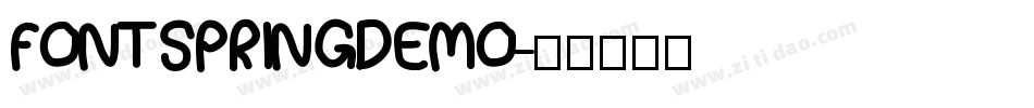 FONTSPRINGDEMO字体转换