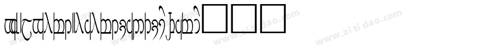 TengwarAnnatarAltBold-8MJ0字体转换