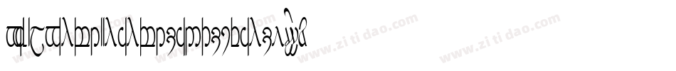 TengwarAnnatarAltBoldItalic-YzDo字体转换 TengwarAnnatarAltBoldItalic-YzDo字体转换