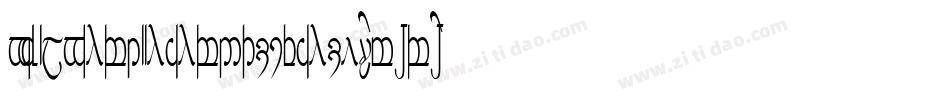 TengwarAnnatarBoldItalic-K7r7字体转换