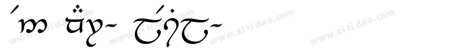 Tengwar-Elesil字体转换