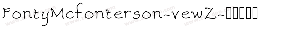 FontyMcfonterson-vewZ字体转换