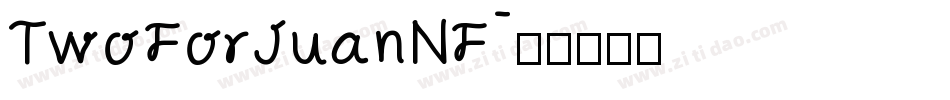 TwoForJuanNF字体转换