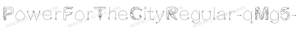 PowerForTheCityRegular-qMg5字体转换
