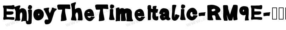 EnjoyTheTimeItalic-RM9E字体转换