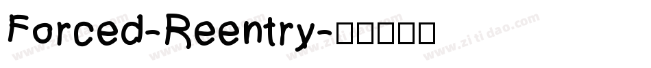 Forced-Reentry字体转换