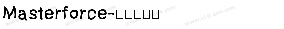 Masterforce字体转换
