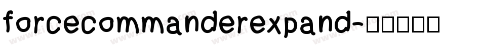 forcecommanderexpand字体转换