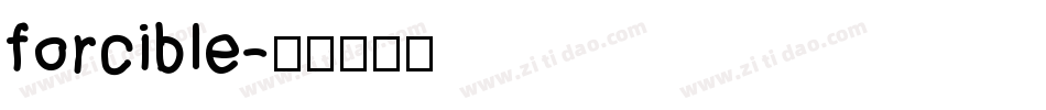 forcible字体转换