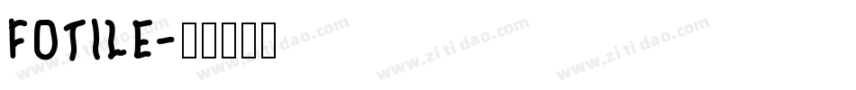 FOTILE字体转换